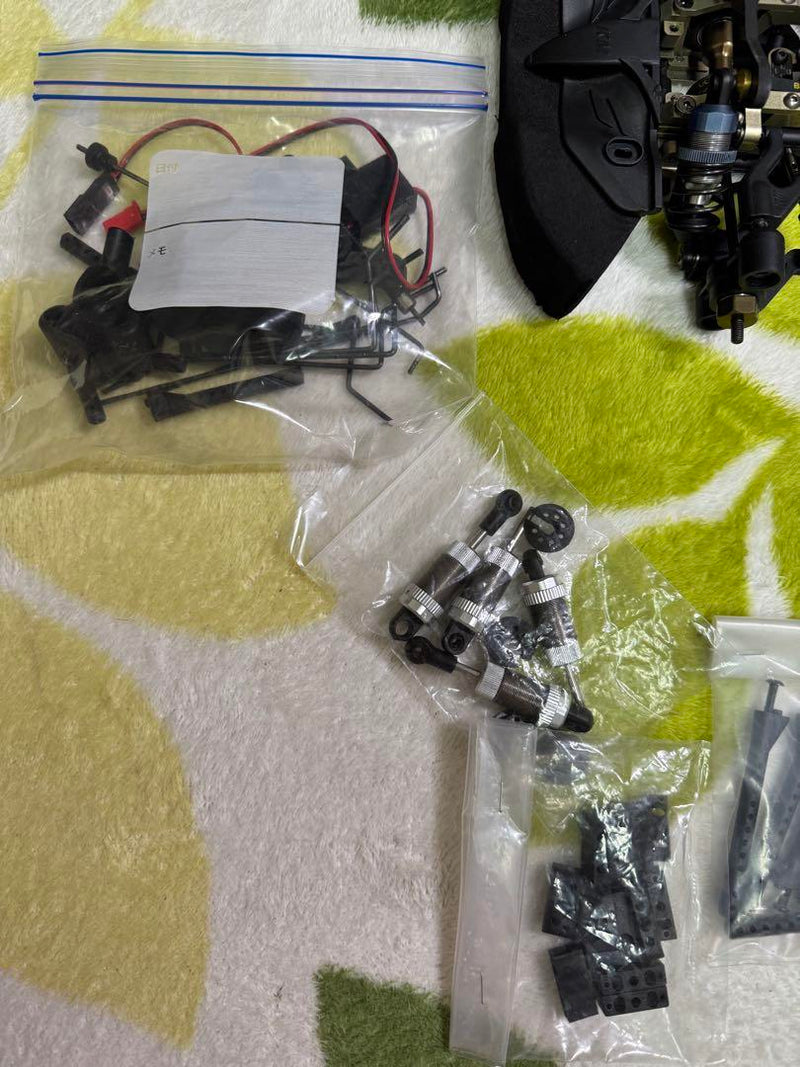 Load image into Gallery viewer, Used KM Racing HK1 Evolution 1/10 RC Car Chassis with Sanwa Servo Used
