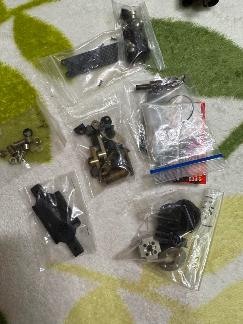 Load image into Gallery viewer, Used KM Racing HK1 Evolution 1/10 RC Car Chassis with Sanwa Servo Used
