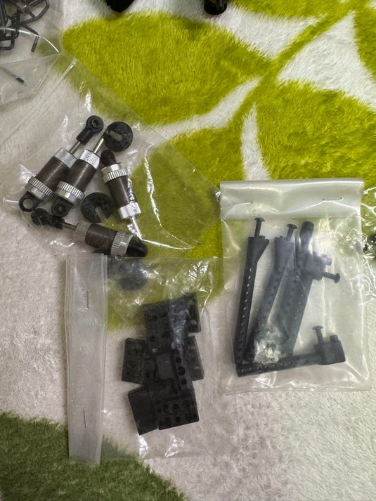 Used KM Racing HK1 Evolution 1/10 RC Car Chassis with Sanwa Servo Used