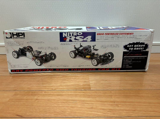 Used HPI Racing 1/10 NITRO RS4 Bodyless Engine RC Car Kit Unassembled