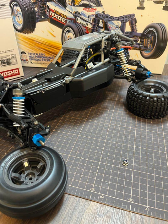 Tamiya Fighter Nexgen DT-04 with Option Parts & Kyosho 2.4GHz Radio Set Unused - Used