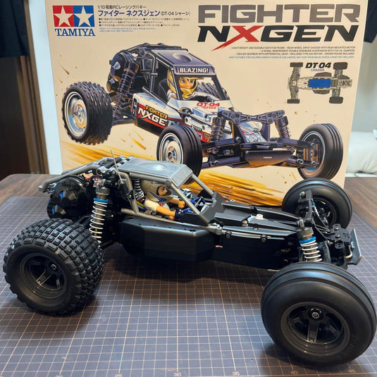 Tamiya Fighter Nexgen DT-04 with Option Parts & Kyosho 2.4GHz Radio Set Unused - Used