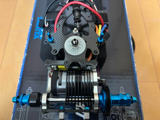 Used Tamiya TRF102 Partially Assembled with Futaba Electronics and Red Bull Body