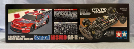 Used Tamiya Xanavi Nismo GT-R R34 1/10 TB-02 Chassis 4WD RC Car Kit Unused
