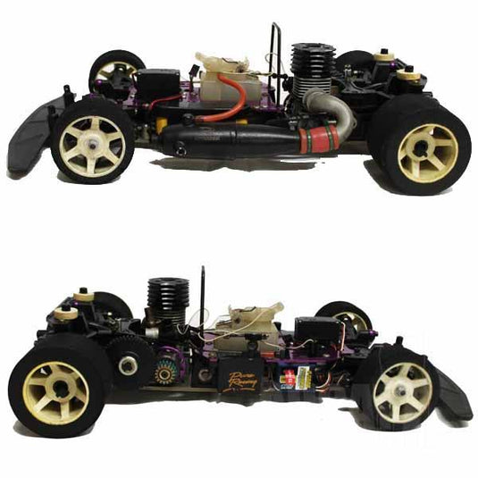 Used Mugen K2-X Vintage Engine Racing RC Car Assembled