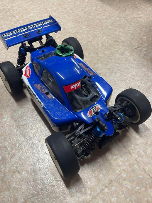 Used Kyosho Inferno 1/8 Off-Road GP RC Car with Starter Box