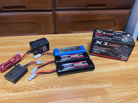 Used Tamiya TT-01E RC Full Set with Many Option Parts and 3 Bodies