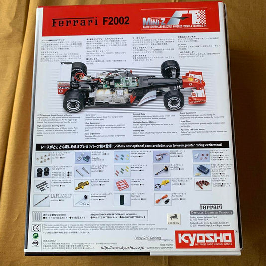 Used Kyosho Mini-Z F-1 Ready Set Ferrari F2002 New Unopened