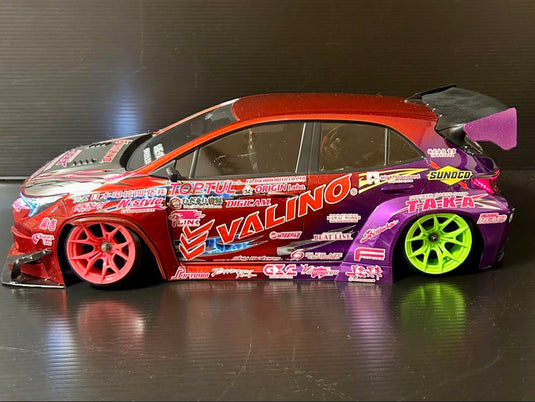 Addiction GR Corolla RC Body Painted with Taka Vinyl Decals - Used