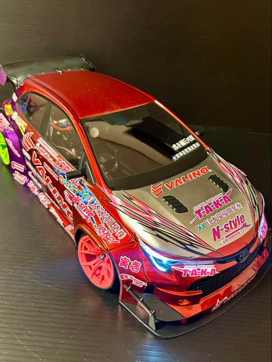 Addiction GR Corolla RC Body Painted with Taka Vinyl Decals - Used
