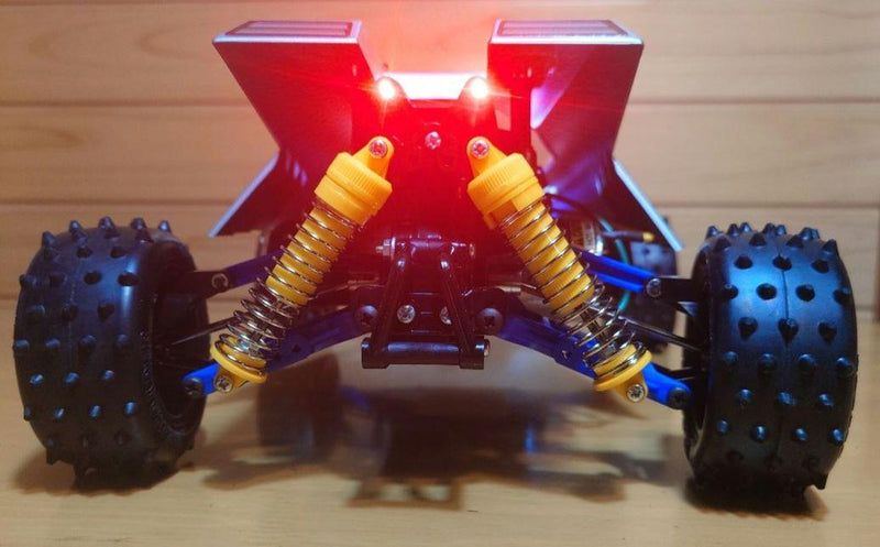 Chargez l&#39;image dans la visionneuse de la galerie, Used Tamiya Thunder Dragon 2021 Assembled RC Car Full Set with LED &amp; Sanwa Radio
