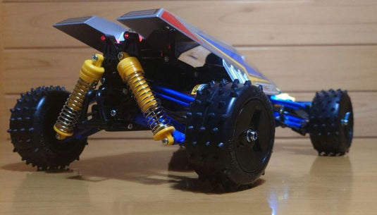 Used Tamiya Thunder Dragon 2021 Assembled RC Car Full Set with LED & Sanwa Radio