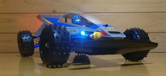 Used Tamiya Thunder Dragon 2021 Assembled RC Car Full Set with LED & Sanwa Radio