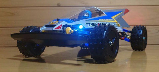 Used Tamiya Thunder Dragon 2021 Assembled RC Car Full Set with LED & Sanwa Radio