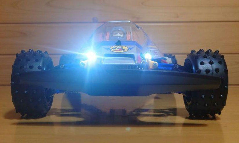 Chargez l&#39;image dans la visionneuse de la galerie, Used Tamiya Thunder Dragon 2021 Assembled RC Car Full Set with LED &amp; Sanwa Radio
