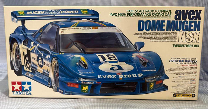 Used Tamiya Avex Dome Mugen NSX 1/10 4WD Racing Car Kit Unused 58207