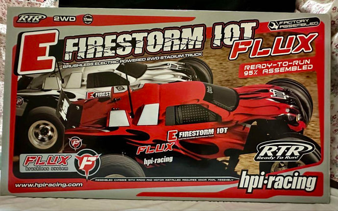 Used HPI Racing E FIRESTORM 10T FLUX 2WD 95% Assembled Unused RC Car