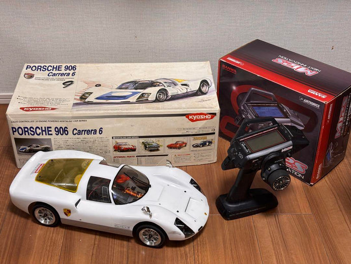 Kyosho 1/10 Porsche 906 GP Car Full Set w/ Sanwa M12S Propo Used - Used