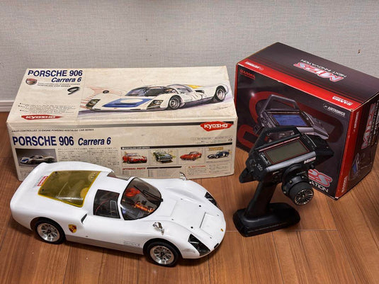 Kyosho 1/10 Porsche 906 GP Car Full Set w/ Sanwa M12S Propo Used - Used