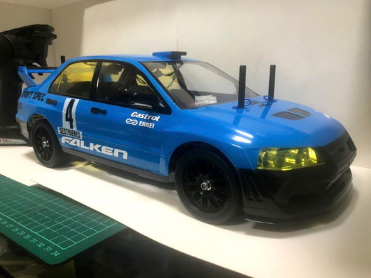 Used Tamiya TT-02 Lancer Evo VII WRC Assembled Full Set with Sanwa MX-6