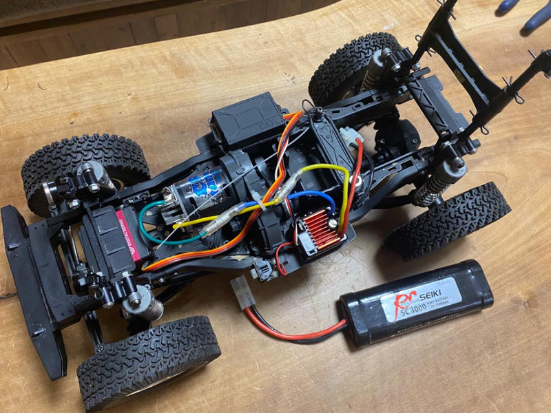 Load image into Gallery viewer, Used Tamiya 1/10 Mercedes-Benz G500 CC-02 Assembled with Futaba 3PV Used
