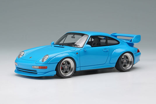 VISION VM114F Porsche 911(993) GT2 Street 1996 Riviera Blue Limited 100pcs Make Up 1/43 VM114F