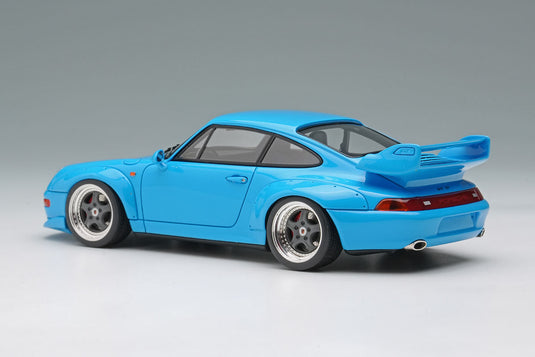 VISION VM114F Porsche 911(993) GT2 Street 1996 Riviera Blue Limited 100pcs Make Up 1/43 VM114F