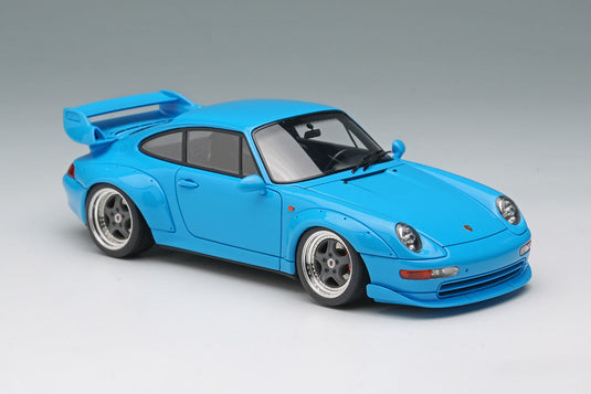 VISION VM114F Porsche 911(993) GT2 Street 1996 Riviera Blue Limited 100pcs Make Up 1/43 VM114F