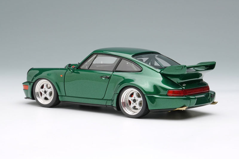 Laden Sie das Bild in Galerie -Viewer, VISION VM162I Porsche 911(964) Carrera RSR 3.8 1993 Forest Green Metallic Limited 60pcs Make Up 1/43 VM162I
