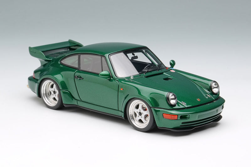 Laden Sie das Bild in Galerie -Viewer, VISION VM162I Porsche 911(964) Carrera RSR 3.8 1993 Forest Green Metallic Limited 60pcs Make Up 1/43 VM162I
