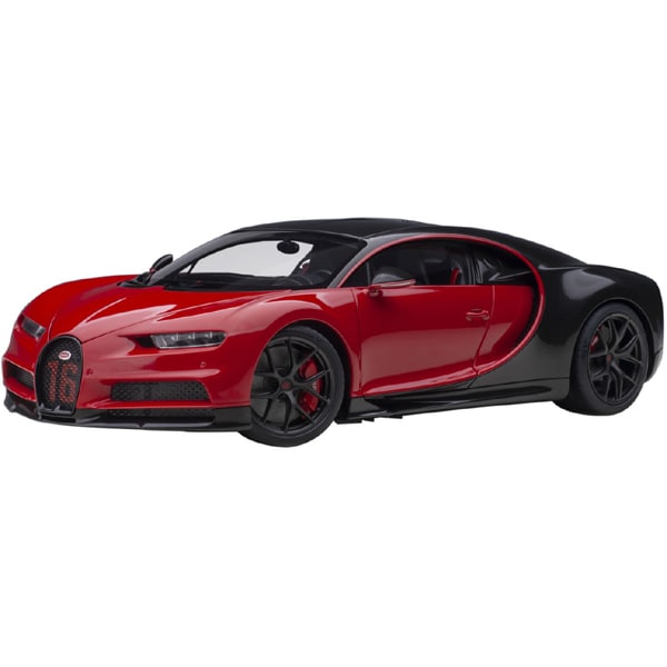 AUTOart 70996 1/18 Bugatti Chiron Sport 2019 rouge/noir carbone composite moulé sous pression