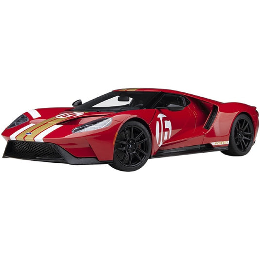 AUTOart 72927 1/18 Ford GT Alan Mann Heritage Edition Red/Gold Stripe Diecast