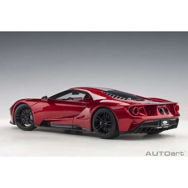 Load image into Gallery viewer, AUTOart 72943 1/18 Ford GT 2017 Metallic Red/Silver Stripe Diecast
