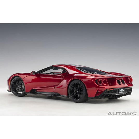 AUTOart 72943 1/18 Ford GT 2017 Metallic Red/Silver Stripe Diecast