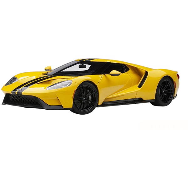 Cargue la imagen en el visor de la galería, AUTOart 72944 1/18 Ford GT 2017 Amarillo/Negro Raya Diecast
