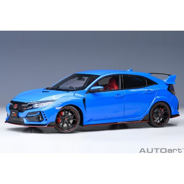 Cargue la imagen en el visor de la galería, AUTOart 73224 1/18 Honda Civic Type R FK8 2021 Racing Blue Pearl Diecast
