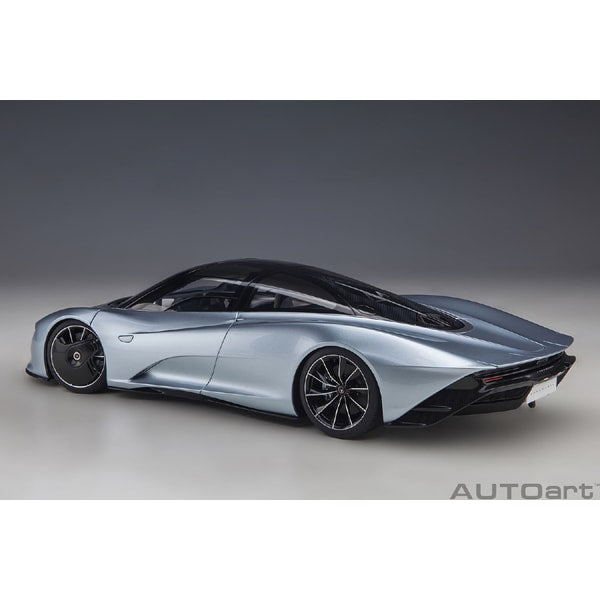 Chargez l&#39;image dans la visionneuse de la galerie, AUTOart 76086 1/18 McLaren Speedtail métallisé bleu clair moulé sous pression
