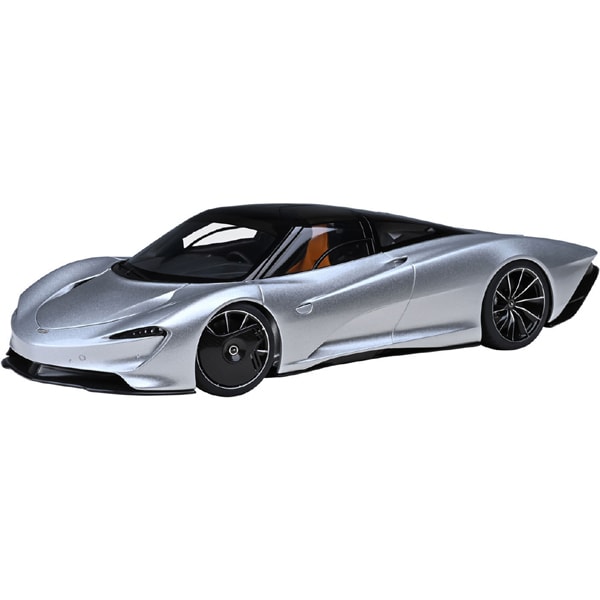 Cargue la imagen en el visor de la galería, AUTOart 76090 1/18 McLaren Speedtail metálico plateado fundido a presión
