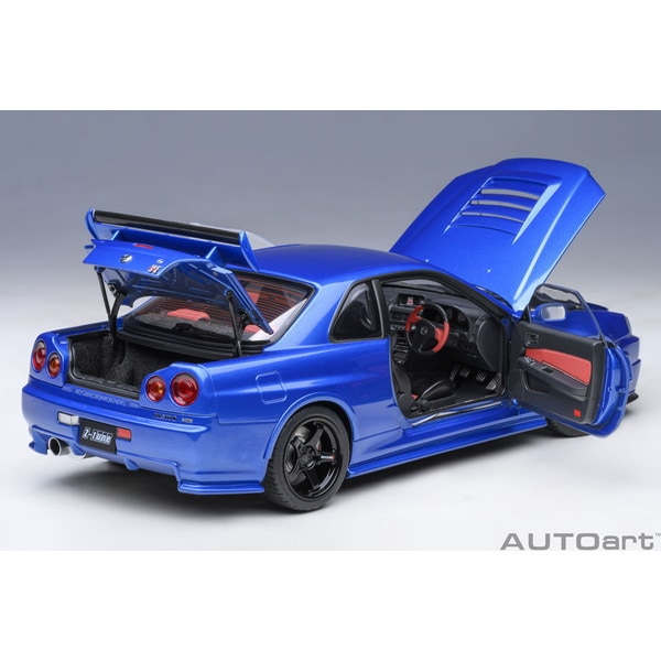 Load image into Gallery viewer, AUTOart 77462 1/18 Nismo R34 GT-R Z-tune Bayside Blue Collection
