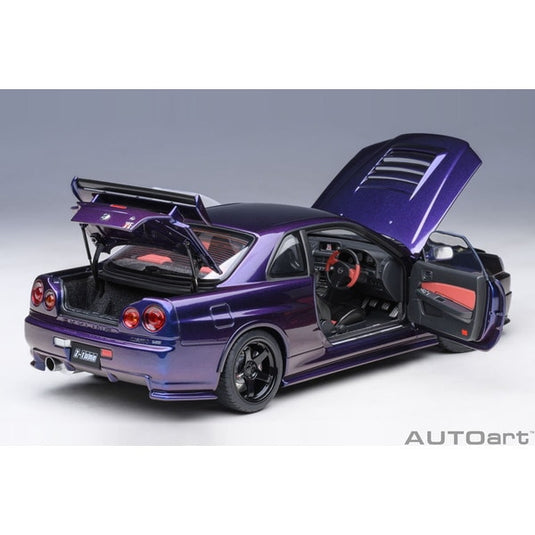 AUTOart 77464 1/18 Nismo R34 GT-R Z-tune Midnight Purple III Collection