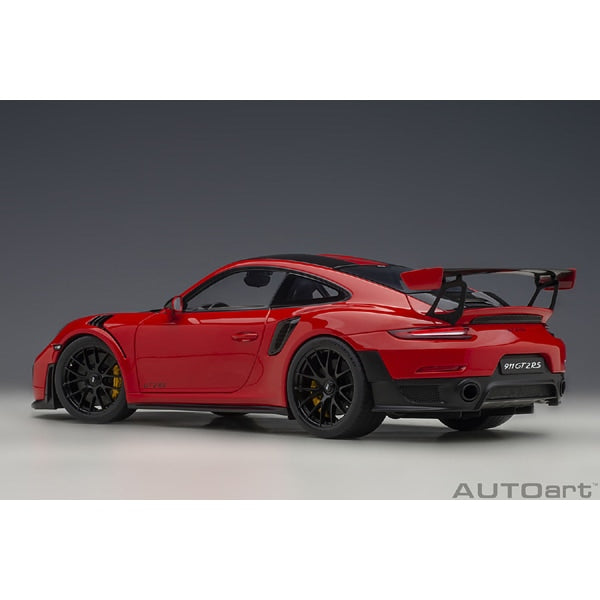 Cargue la imagen en el visor de la galería, AUTOart 78173 1/18 Porsche 911 (991.2) GT2 RS Weissach Paquete Rojo/Negro Carbón Diecast
