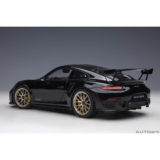 AUTOart 78186 1/18 Porsche 911 991.2 GT2 RS Weissach Package Noir/Noir Carbone Moulé Sous Pression