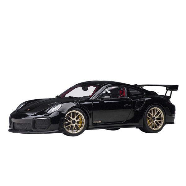 Load image into Gallery viewer, AUTOart 78186 1/18 Porsche 911 991.2 GT2 RS Weissach Package Black/Carbon Black Diecast
