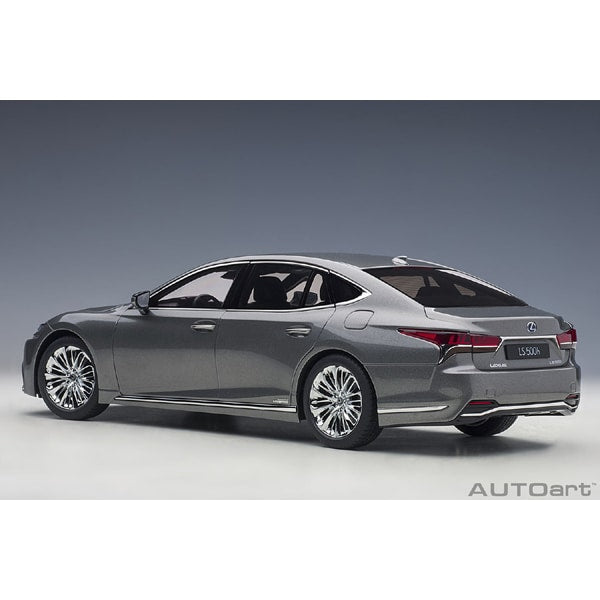 Load image into Gallery viewer, AUTOart 78867 1/18 Lexus LS500h Metallic Grey with Crimson &amp; Black Interior Diecast
