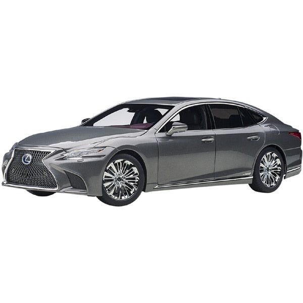 Cargue la imagen en el visor de la galería, AUTOart 78867 1/18 Lexus LS500h gris metálico con interior carmesí y negro fundido a presión
