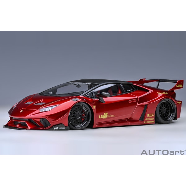 Chargez l&#39;image dans la visionneuse de la galerie, AUTOart 79126 1/18 Liberty Walk LB Silhouette Works Lamborghini Huracan GT Hyper rouge moulé sous pression
