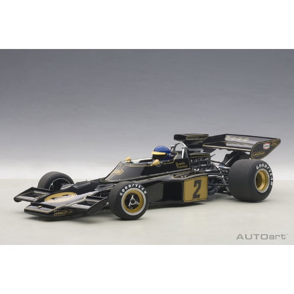 Chargez l&#39;image dans la visionneuse de la galerie, AUTOart 87330 Lotus 72E 1973 #2 Ronnie Peterson avec figurine de pilote
