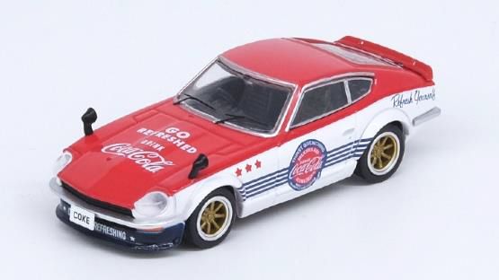 Chargez l&#39;image dans la visionneuse de la galerie, INNO ModelsCOKE059 1/64 Nissan Fairlady Z S30 &amp; S32 Coca-Cola coffret moulé sous pression
