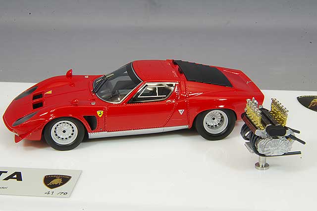 Chargez l&#39;image dans la visionneuse de la galerie, EIDOLON 1/43 Lamborghini Miura SVJ with V12 Engine 1970
