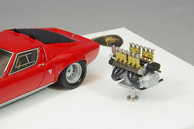 Chargez l&#39;image dans la visionneuse de la galerie, EIDOLON 1/43 Lamborghini Miura SVJ with V12 Engine 1970
